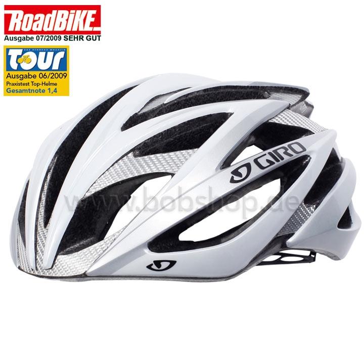 Foto Casco Giro Ionos 2012 blanco-plateado