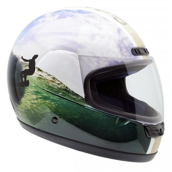 Foto Casco Integral Moto 3D Activy Beach Life