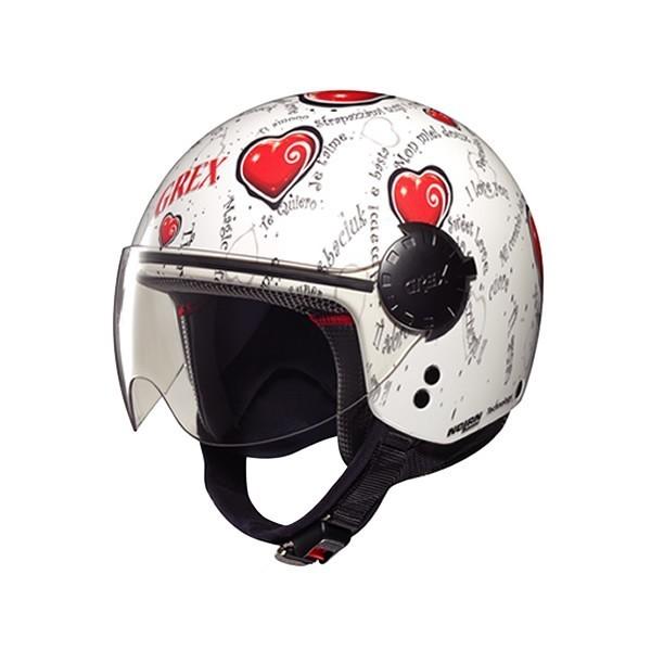Foto Casco jet grex, dj1 city artwork white 129.