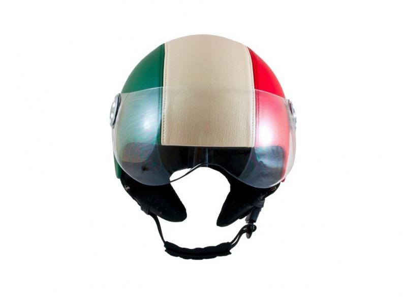 Foto Casco Jet MT Retro Leather Italia