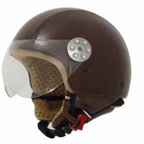 Foto Casco Jet MT Retro Leather Marrón