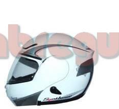 Foto Casco Modular Zeus Con Gafas, Blanco Decorado | Ref. HZ3000AxDBL