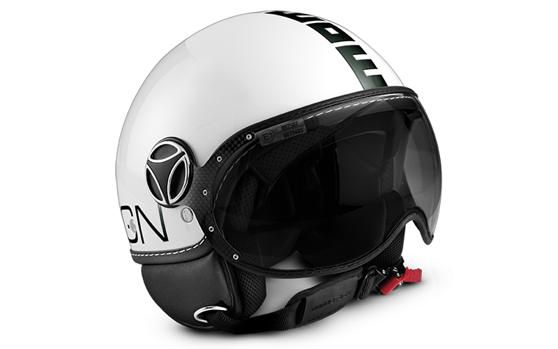Foto Casco momo design fgtr classic blanco negro
