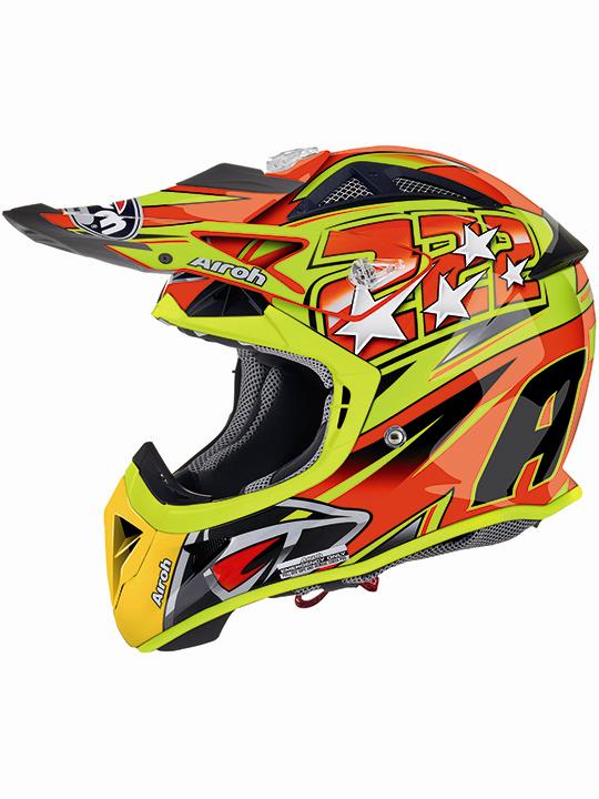 Foto Casco Mx Airoh Aviator 222 Replica Anaranjado