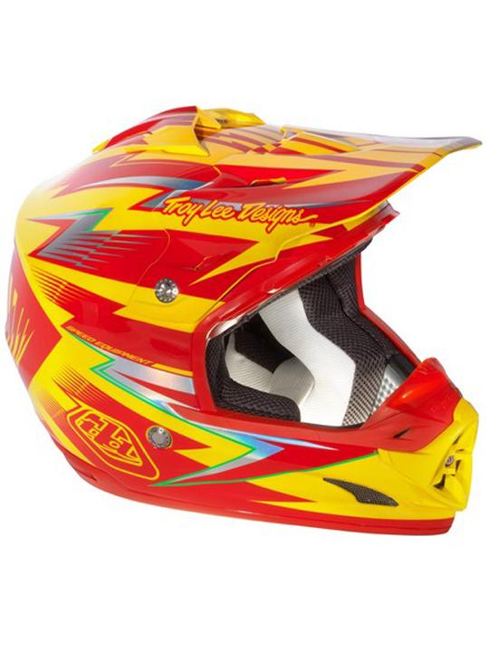 Foto Casco Mx Troy Lee Designs MX Se3 2013 Cyclops Rojo Amarillo