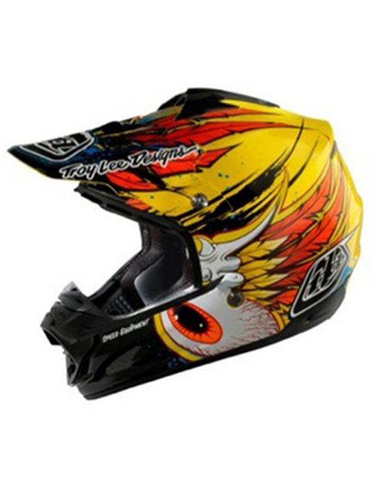 Foto Casco Mx Troy Lee Designs Se3 Speedwing 2011 Amarillo
