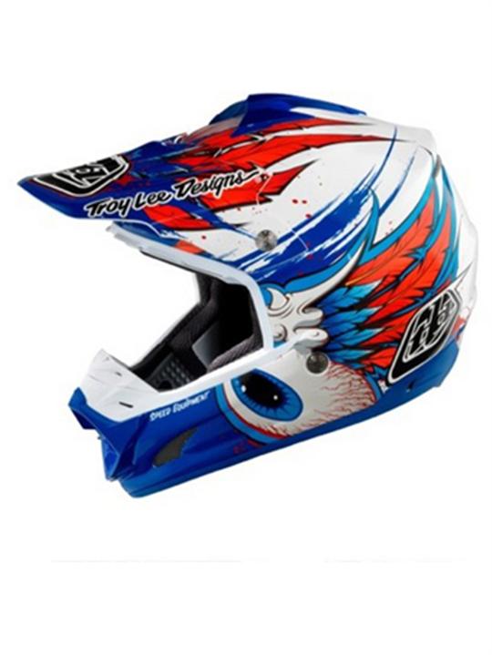 Foto Casco Mx Troy Lee Designs Se3 Speedwing 2011 Azul