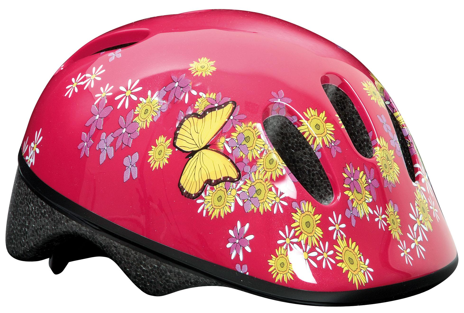 Foto Casco Niño Massi Flores Rosa