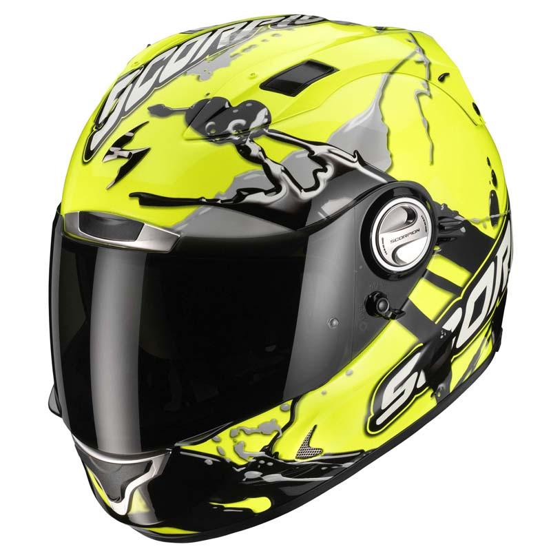 Foto Casco Scorpion Exo-1000 Splash amarillo fluo negro (Tipo E11)