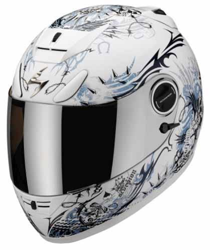 Foto Casco Scorpion EXO 750 Battle Lord blanco