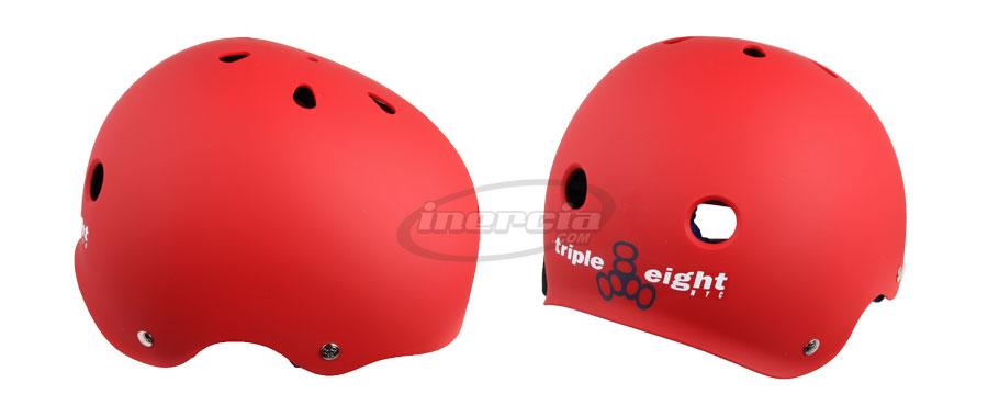 Foto Casco triple8 united red rubber
