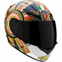 Foto cascos agv k-3 rossi dreamtime