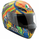 Foto cascos agv k-3 rossi five continents