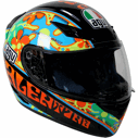 Foto cascos agv k-3 rossi valencia