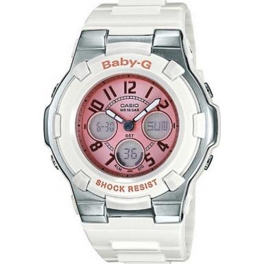Foto Casio Ladies Baby-G Rubber Strap Watch Model Number:BGA-110-7B2ER