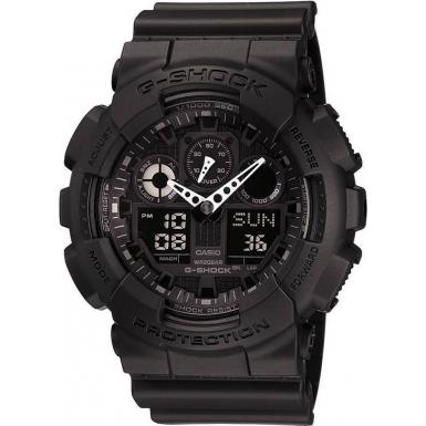 Foto Casio Mens G-Shock Digital Black Watch Model Number:GA-100-1A1ER
