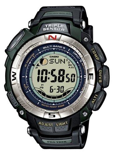 Foto CASIO Sport Pro Trek PRW-1500-1VER - Reloj unisex de cuarzo, correa de resina color negro (con multifunción, altímetro, radio, brújula y gps)