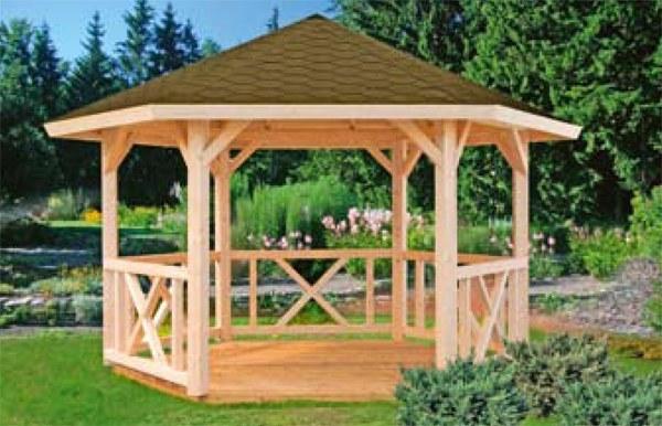 Foto Casita de madera palmako betty diámetro 337cm