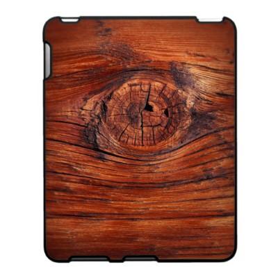 Foto Caso de madera del iPad de la textura del nodo
