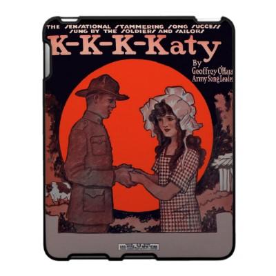 Foto Caso del iPad de la partitura del vintage de K-K-K