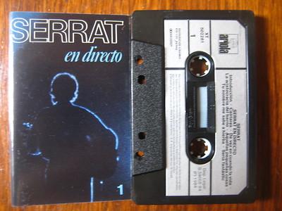 Foto Cassette Doble Serrat En Directo 1984 Ariola Spain