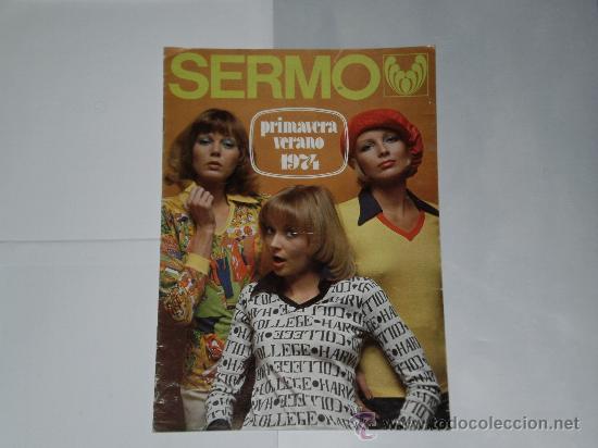 Foto catalogo textil sermo a todo color , primavera verano de 1974