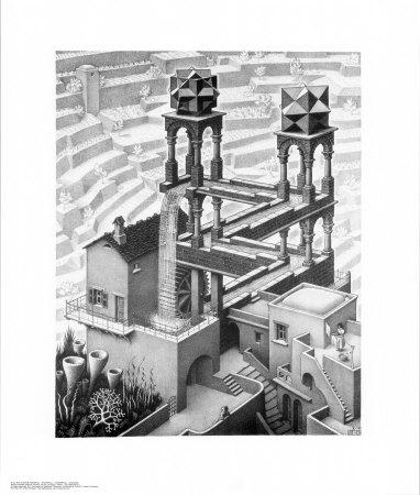 Foto Cataratas, M. C. Escher - Laminas