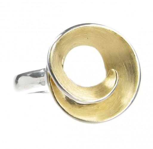 Foto Cavendish French Silver and gold vermeil swirl ring