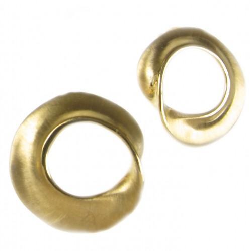 Foto Cavendish French Sterling Silver and Gold Vermeil Circle Stud Earrings