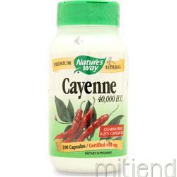Foto Cayenne Pepper 450mg 100 caps NATURE'S WAY