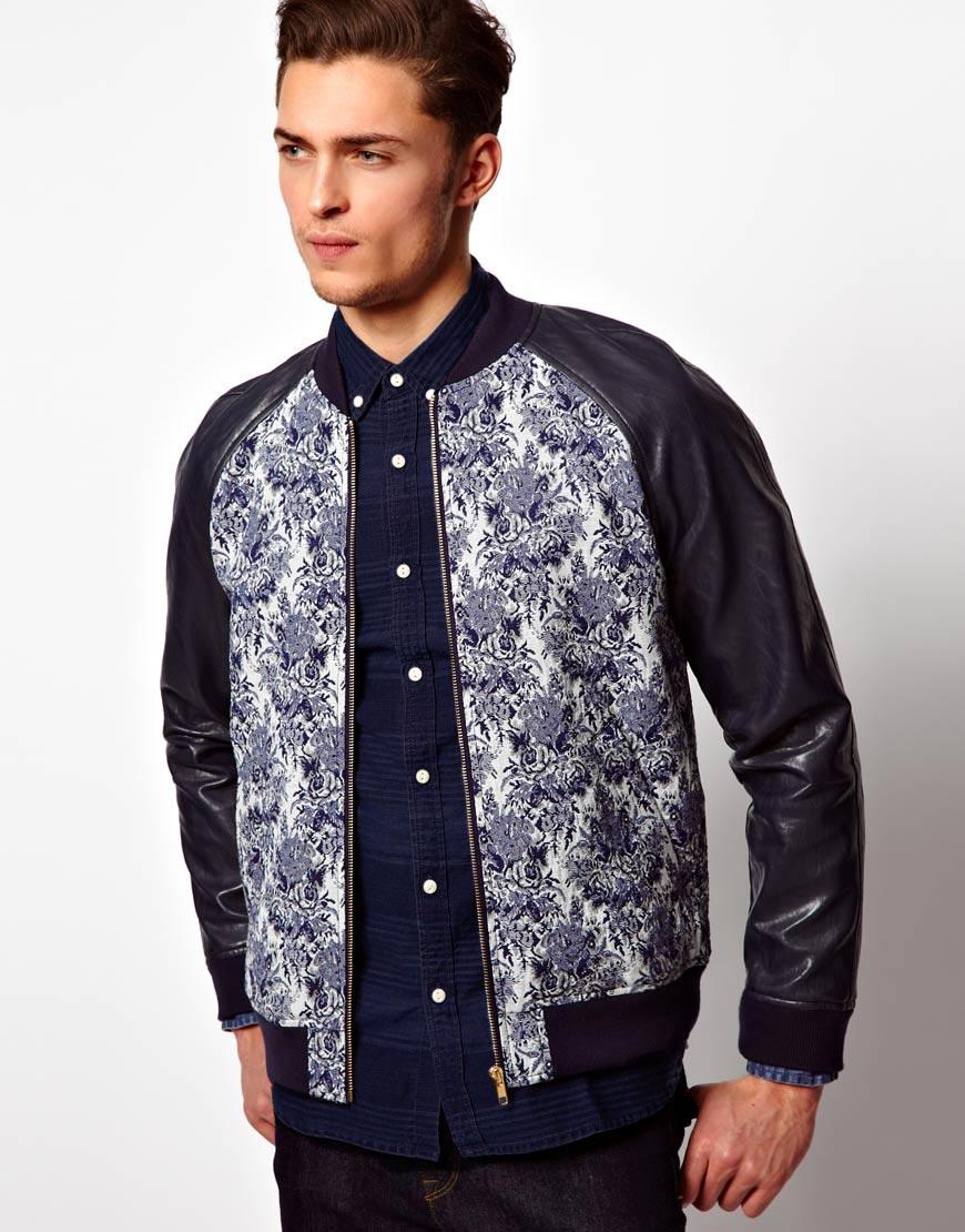 Foto Cazadora de aviador de ASOS Azul marino