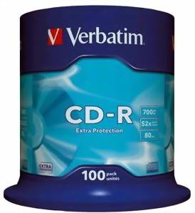 Foto Cdr 700 52X Lata 100 Datal Verbatim