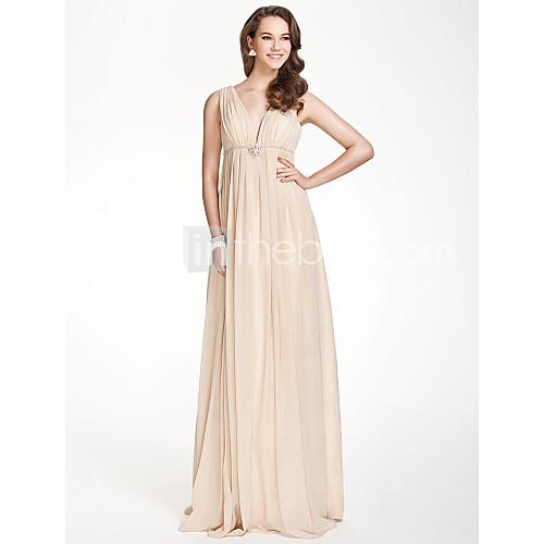 Foto CELESTINA - Vestido de Fiesta de boda o de Dama de honor de Gasa y Satén elástico