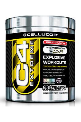 Foto Cellucor C4 Extreme 30 Serving Blue Raspberry Pre Workout With No3 Pump Energy