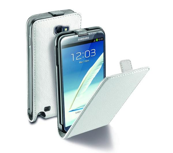 Foto Cellular Line Funda slim blanca con solapa para Galaxy Note 2