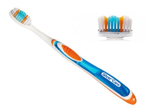 Foto Cepillo de dientes Silver Care Medio antibacterias