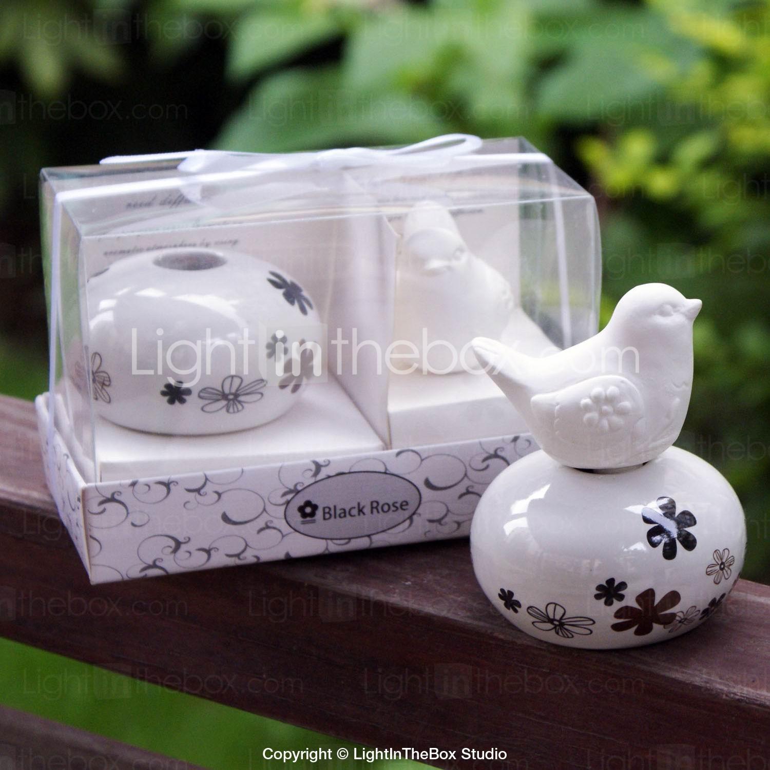 Foto cerámica de aves difusor set de regalo