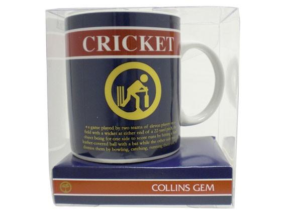 Foto Ceramic Tea Coffee Mug - Collins Dictionery Cricket Definition