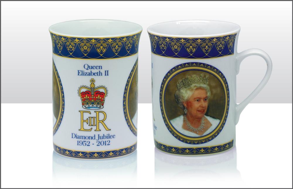 Foto Ceramic Tea/Coffee Mug - Diamond Jubilee Royal - Portrait Queen El ...