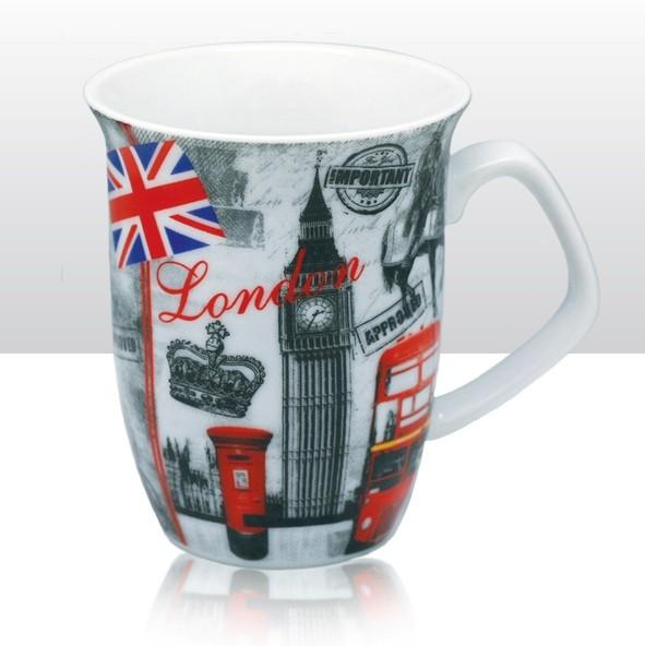 Foto Ceramic Tea/Coffee Mug 10cm High 8.5cm At Top - London Scene Sketc ...
