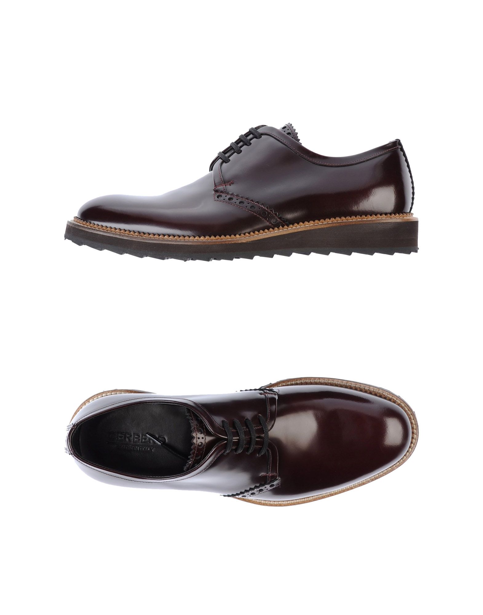 Foto Cerbero Zapatos De Cordones Hombre Burdeos