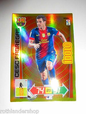 Foto Cesc Fabregas. Barcelona. Idolo.  393. Adrenalyn Xl. Liga 2012-13. Panini