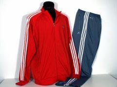Foto chándal adidas hombre ess 3s t-siutkn rojo/plomo