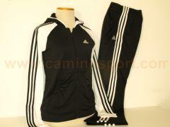 Foto chándal adidas para chicas yg s ts hd knit negro/blanco (v39497)