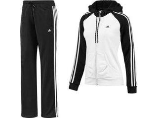 Foto Chándal Capucha Blanco Acetato Mujer - Short - Adidas - Tallas: M,L,