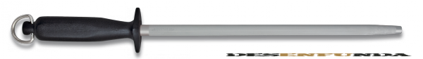 Foto Chaira Redonda Fischer negro con mango de Fibra de Acero 63HRC tamaño 30 cm 21006