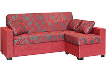 Foto Chaiselongue sofá cama clic clac + pouff reversible
