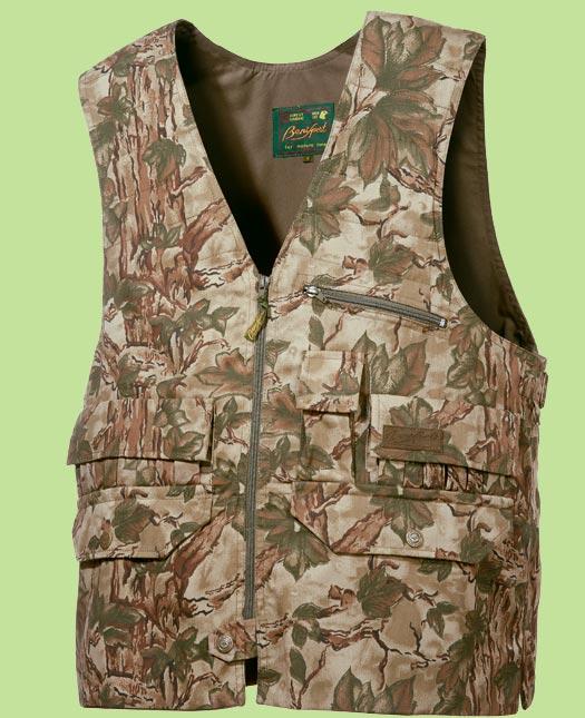 Foto Chaleco caza doble zurron camo
