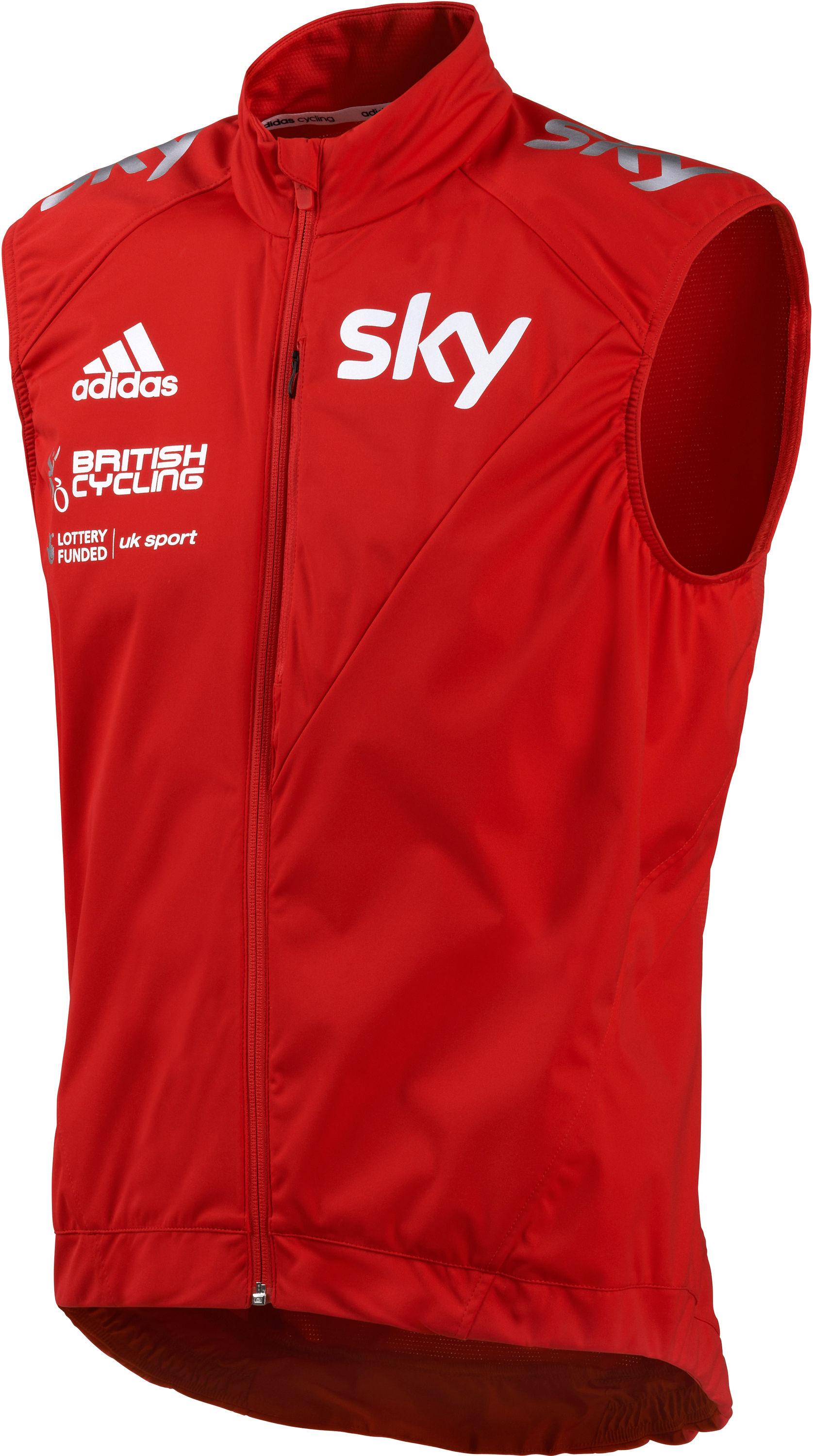 Foto Chaleco ciclista Adidas - British Cycling - Medium Red