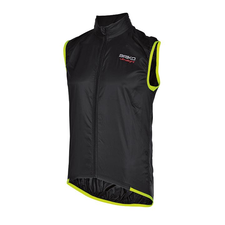 Foto Chaleco cortavientos Briko Packable Piuma negro-amarillo